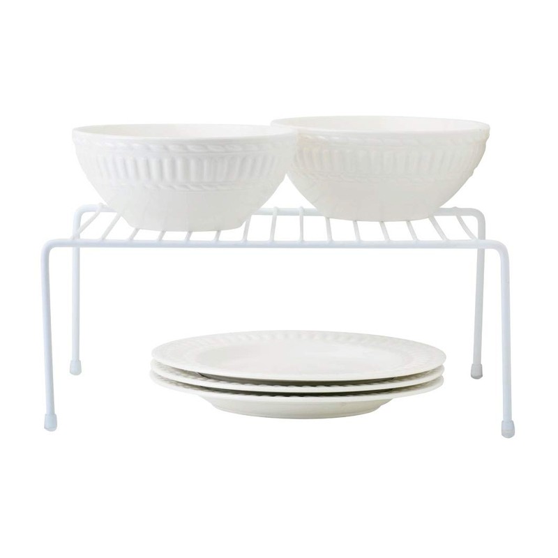 Greenbrier Kitchen Cabinet Shelf Storage Organizer Rack, Set of 2