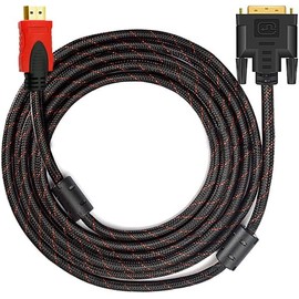 Cable DVI a HDMI, Calificación Alta Velocidad Bidireccional, 1080P, 1.4 m