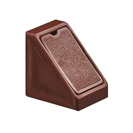 Corner Connecting Shelving Blocks Shelf Support Bracket Plastic Plinth Fixing Dark Brown x4
