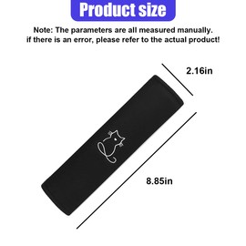 2PCS Car Seat Belt Covers for Neck Shoulder Protection, Cat