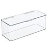 mDesign Bathroom Box with Lid - Practical Plastic Box for