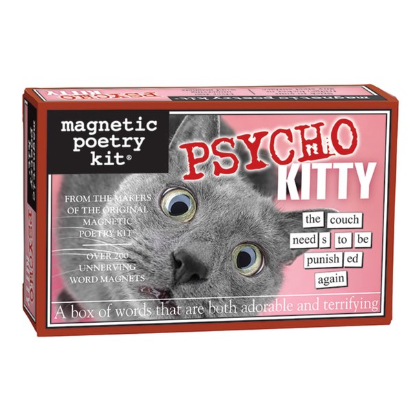 Magnetic Poetry Psycho Kitty Magnetic Word Kit