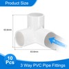 sourcing map 3 Way PVC Pipe Fittings, 1 Inch Furniture
