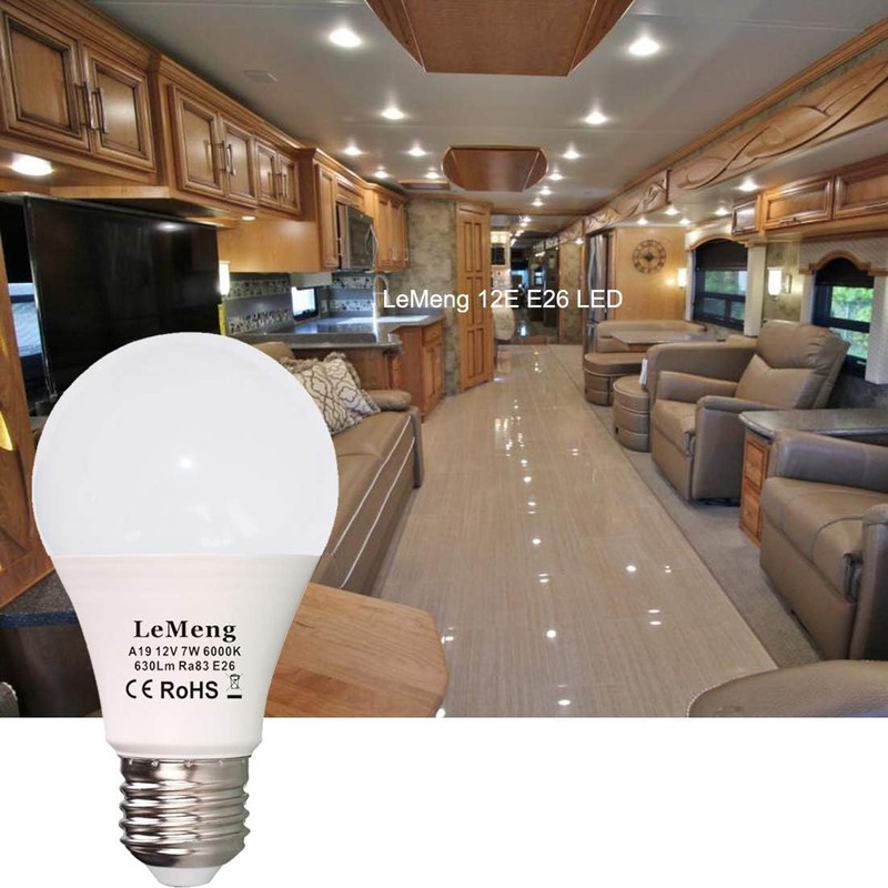 12V LED Light Bulb 7W 630Lm Low Voltage E26 Base