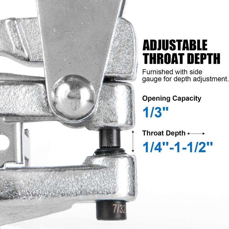 NiQinWuKin Metal Hole Punch Tool Set - Professional Heavy Duty