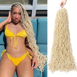 Soft Locs Crochet Hair Pre Looped 6 Packs Faux Locs Crochet Braids Goddess Locs Dreadlocs Synthetic Hair For Women