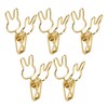 100pcs Binder Clips Cute Cartoon Rabbit Shape Metal Hollowed Long