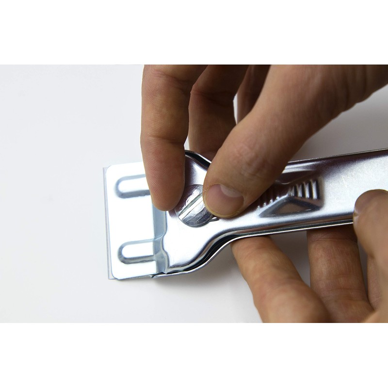 Fackelmann Glass Ceramic Scraper, Zinc