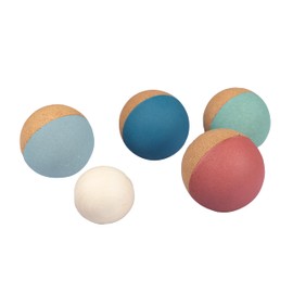 Korko Boccia Set Super Champions - Natural Outdoor Fun with Cork Balls - Family Friendly and Environmentally Friendly