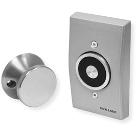 Seco-Larm DH-171SQ Flush-Mount Magnetic Door Holder; Holding force 33-lb (15kg); Hard Wired Electric Operation