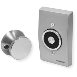 Seco-Larm DH-171SQ Flush-Mount Magnetic Door Holder; Holding force 33-lb (15kg); Hard Wired Electric Operation