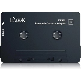 Elook Bluetooth Cassette Adapter For Vintage Car Sound System Black