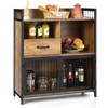 Giantex Buffet Cabinet with Storage, Kitchen Sideboard, 2 Door Storage