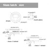 Boat Slam Latch 2" Lift Handle Deck Hatch Marine Grade