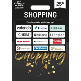 Shopping Gift – Universal Voucher – for Germany – by Post