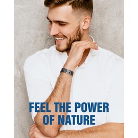 Jecanori Magnetic Bracelets for Men - Titanium Steel Cross Design, Adjustable Length with Sizing Tool, Hypoallergenic, Corrosion-Resistant,Grey