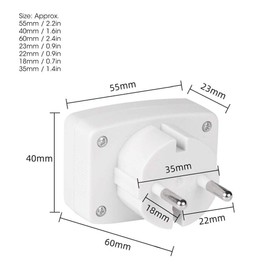 DM55-1-EU Digital AC Voltmeter Highly Accurate Household Appliances EU Plug 230V 50Hz