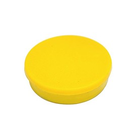 Bi-Silque IM160209 10 mm Round Magnet - Yellow (Pack of 10)
