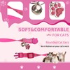 Aribliseza Cat Collar, Set of 4 Reflective, Safety Closure, Bell/Paw