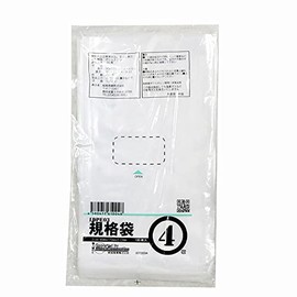 Konya Shoji 00722004 PE Plastic Bags 03 Transparent No. 4 100 Sheets 03 x 90 x 170 mm