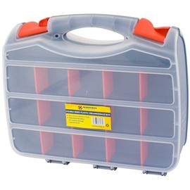 Tool Box BITS 2 Sided Storage Organiser 30 COMPARTMENTS CASE Screws DIY Assorted