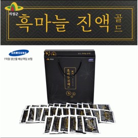 Premium black garlic essence gold gift set filled with sincerity, 3 pieces / 정성 가득 담은 프리미엄 흑마늘 진액 골드 선물세트, 3개