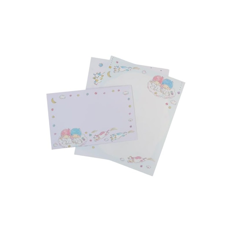 トコロコムギxサンリオキャラクターズ[レターセット]/キキ＆ララと夜空の流れ星にゃんこ サンリオ