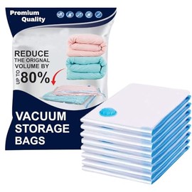 Medium Travel Vacuum Storage Bags for Clothes – 50x70cm - Pack of 6