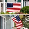 G128 Combo: 6 Ft Flagpole SV & USA Flag 3x5