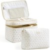 HBselect - Bolsa de maquillaje de viaje, 2 piezas, bolsa