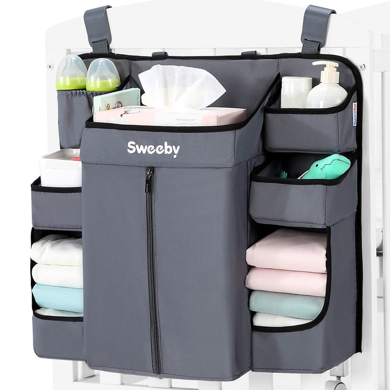 Diaper Organizer for Changing Table and Crib Diaper Stacker Nursery