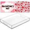 Qdetak Acrylic Tray 16"x12" – Decorative Serving Tray with Handles