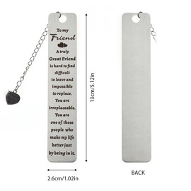 Metal Bookmark,COZY CORE Funny Gifts Book Mark for Women Men Daughter Reader Book Lovers Best Friend BFF Sister Birthday Gifts Thanksgiving Valentines for Adults Teen Boys Girl