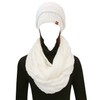 allydrew Soft and Chunky Thick Knitted Infinity Scarf and Beanie