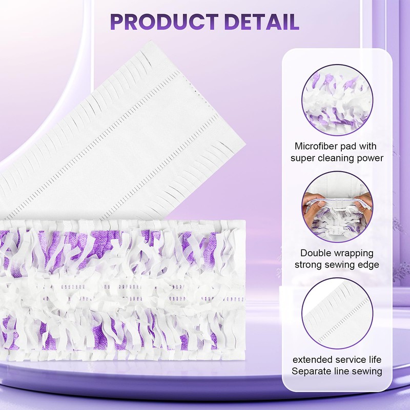 12 Pack Power Mop Refills Compatible with Swiffer Power Mop,