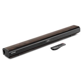 OFFSIR 100W 2.1CH Sound Bar for Smart TV, 31.8 Inch Bluetooth 5.0 Soundbar with HDMI ARC/Optical/Coaxial/AUX, DSP 3 EQ & Custom Bass/Treble, LED Display, Wood Grain, Wall Mountable for Home Theater