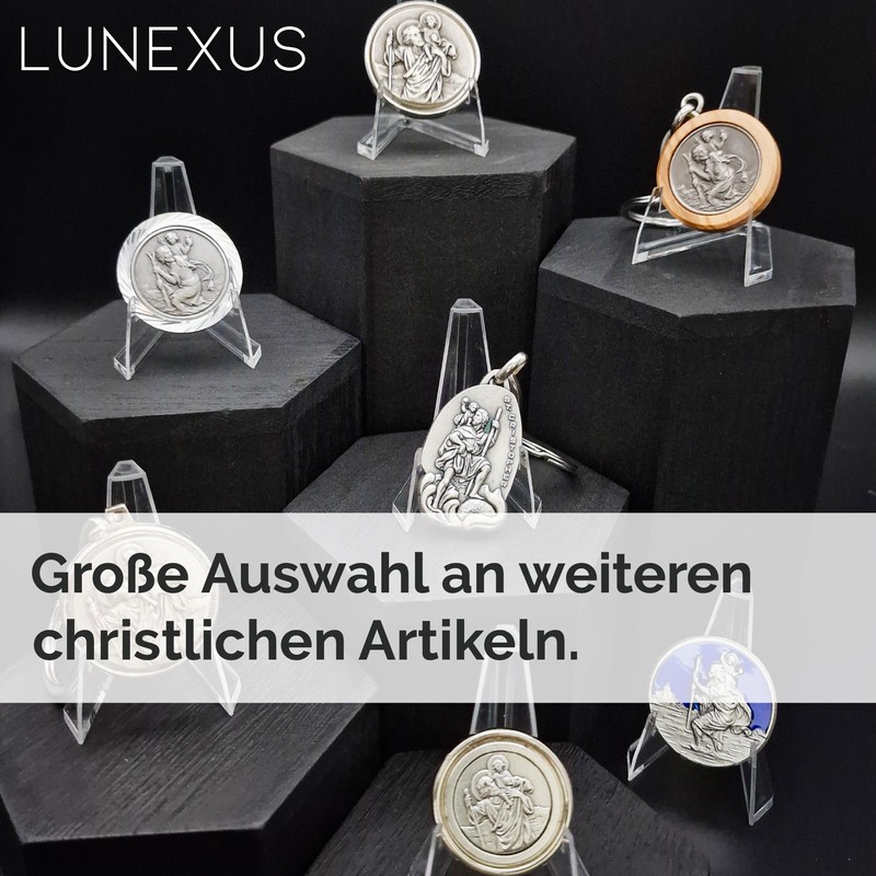 LUNEXUS Christopher Car Magnet Diameter 3.5 cm - Saint Christopher