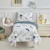 DuShow White Space Cot Bed Duvet Cover Set,Toddler Bedding Set