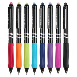 Mr. Pen- Retractable Gel Pens, 8 Pack, Vibrant Barrels, Fast Dry, Colorful Ink Gel Pens Fine Point 0.7mm
