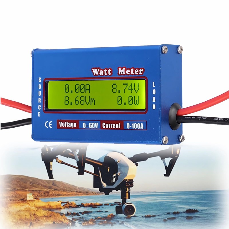 Yosoo Measuring Value Display DC 60V/100A High Precision Power Meter