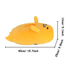 Roffatide Anime Gudetama Tissue Box Cartoon The Lazy Egg Plush Doll Tissue Cover Creative Paper Holder Napkin Box Paper Storage for Car Home Bathroom