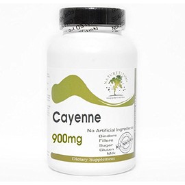 Cayenne 900mg ~ 200 Capsules - No Additives ~ Naturetition Supplements