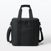 MUJI 84383120 Insulated Bag, Black, Large Size, 12.6 x 11.8