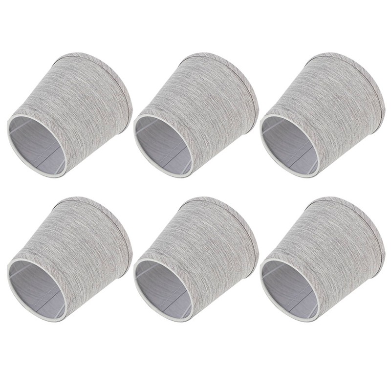 6Pcs Lampshade Modern Light Cover Fabric Inner Film European Style