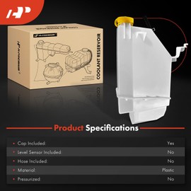 A-Premium Engine Coolant Overflow Recovery Reservoir Tank [With Cap] Compatible with Nissan Murano 2009-2014, 3.5L