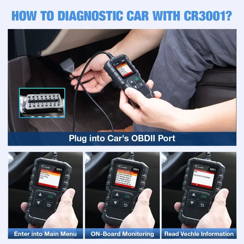 LAUNCH CR3001 OBD2 Car Code Creader Elite Engine Fault Mode