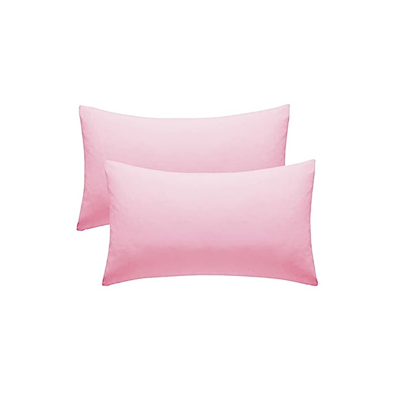 Pillow Cases 2 Pack Pink Pillow Covers 50X75CM Hotel Quality