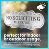 ExcelMark Premium No Soliciting Sign for House - Made in