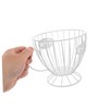 Mikinona Luxury Metal Holder Organizer Fruit Basket Snack Candy Bowl