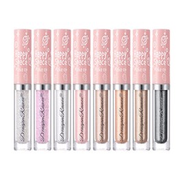 Joyeee Liquid Eyeshadow, 8 Colours Sweatproof, Shimmering Sparkling Makeup Liquid Eyeshadow Durable Quick Drying Highly Pigmented Festival Gift